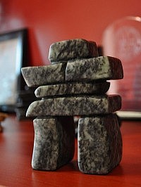 Hand carved by a local artist, this soapstone inukshuk represents everything the Peterborough-based agency stands for: togetherness, stability and guidance