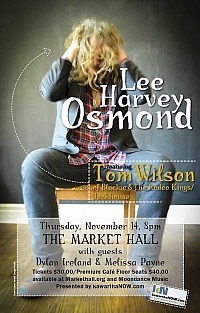 Lee Harvey Osmond performs at the Market Hall in Peterborough on November 13th (poster by Jeff Macklin, Prevail Media)