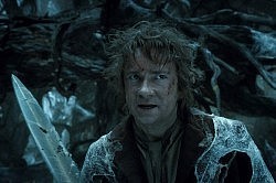 Young hobbit Bilbo (Martin Freeman) is recruited by Gandalf to aid a group of dwarves in reclaiming the Lonely Mountain from the dragon Smaug