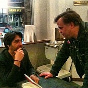 Jian Ghomeshi finally meets Jeff Macklin aka @jacksoncreek (photo: Carol Lawless)