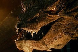 The notorious dragon Smaug, voiced by Benedict Cumberbatch, was brought to life using motion capture of Cumberbatch's facial expressions