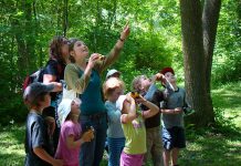 The Ontario Children's Outdoor Charter aims to get children outside to discover the wonders of nature, like these kids are at GreenUP Ecology Park. Bill Kilburne, of the Back to Nature Network, will speak about the charter at ORCA's annual general meeting on March 20th. (photo: GreenUP)