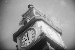 "Restoring Time" by Alan Gaunt. One of the most iconic structures in Peterborough shown in a way that makes it anything but typical. (Photo: Alan Gaunt)