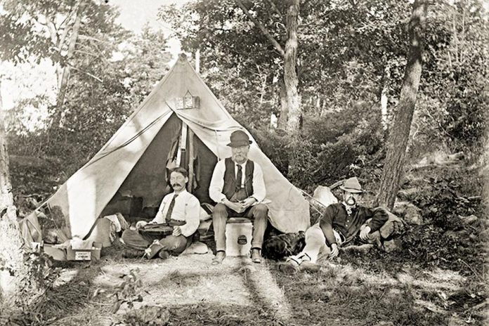 This rare 1902 photo of a camp at Stoney Lake is one of 70 images to be featured at SPARK's Showcase Exhibit (photo: Fairbairn-MacKenzie Photographic Collection)