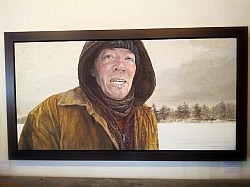 There's some talented artists all over the Kawarthas. Debra Tate-Sears' "A Cold One" is a magnificent example of portraiture (photo: Michael Fazackerley)