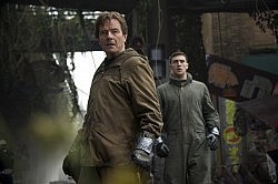 Bryan Cranston as Joe Brody, a former nuclear engineer, and Aaron Taylor-Johnson as his son Ford, a U.S. Navy explosive ordnance disposal technician