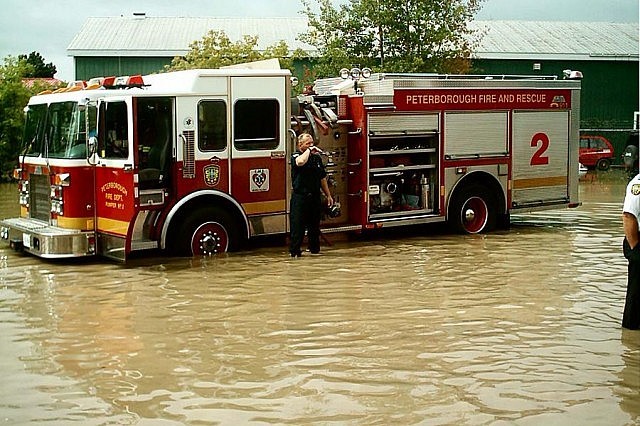 Peterborough’s Fire Department was inundated with calls from across the entire city, ranging from flooded basements to fire alarms.