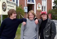 Liam, Mike, and Jesse "Peck" Archer at the 2006 Churchkey Spring Revival, where their band Scrap Metal played