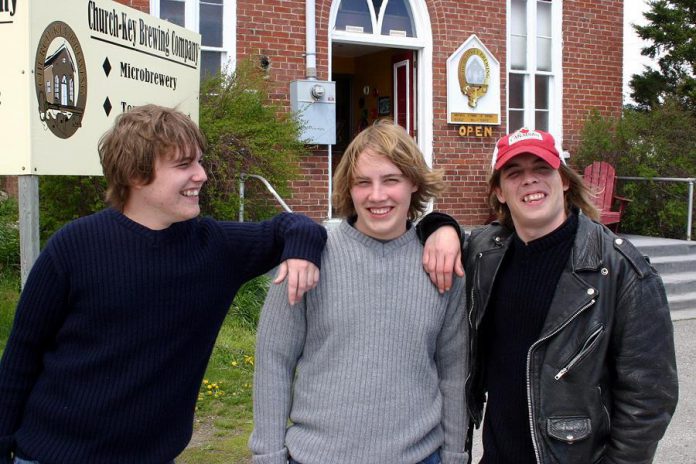 Liam, Mike, and Jesse "Peck" Archer at the 2006 Churchkey Spring Revival, where their band Scrap Metal played