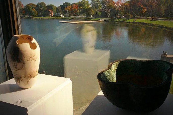 Ceramics from artists Gail West and Angelo di Petta, on display at the Art Gallery of Peterborough as part of the Selections Exhibition from the 30th Annual Kawartha Autumn Studio Tour