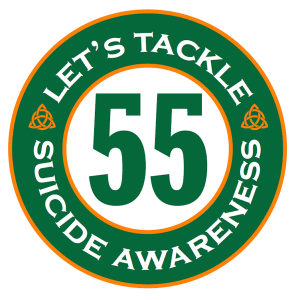 The official Team 55 logo. 55 was Mitchell’s football jersey number when he played for Adam Scott Secondary School.
