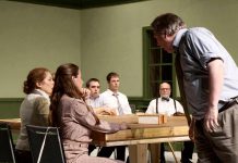 The Peterborough Theatre Guild production of "Twelve Angry Jurors" has its share of standout performances, including a frightening one by Paul Cleveland
