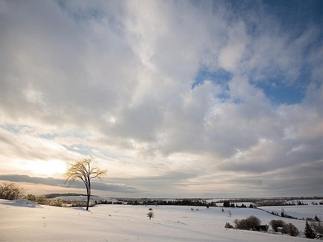 Cold and serene, the rolling lines and compelling light and shadow would look beautiful in a warm living room.