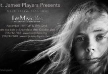 The St. James Players production of "Les Misérables" continues at Showplace Performance Centre until November 22