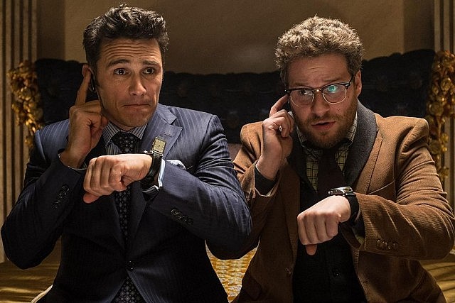 In The Interview, James Franco and Seth Rogen continue to wring every hackneyed line imaginable out of the bromance template