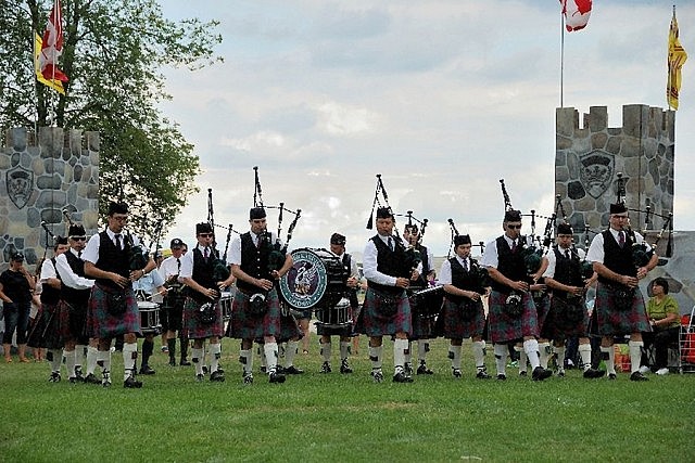 Formed in 1972, Pipes and Drums of Lindsay regularly performs in parades and at the Grade 5 level of competition (photo: Andrea McCardle)