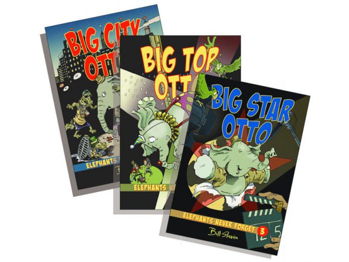 Millbrook illustrator Bill Slavin has completed "Big Star Otto", the last book in his "Elephants Never Forget" graphic novel trilogy for young readers, whose hero is a big-hearted elephant