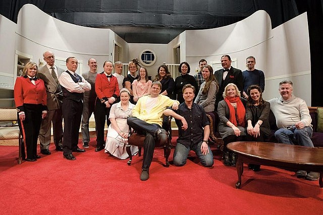 The cast and crew of "Born Yesterday"