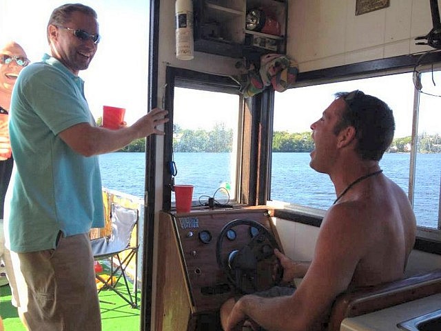 Nathan in happier days, enjoying time on the water with his friends  (photo from Nathan Carveth's Facebook page)
