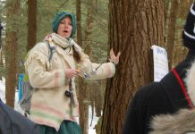 You can enjoy a guided tour of the Maple Valley sap-collecting route during Maple Syrup Day at the Ganaraska Forest Centre (photo courtesy of GRCA)