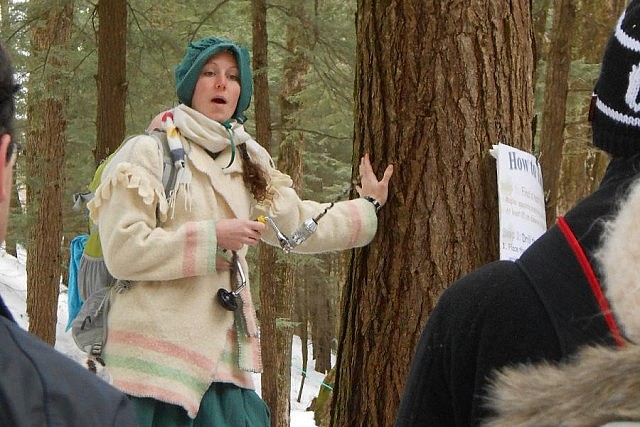 You can enjoy a guided tour of the Maple Valley sap-collecting route during Maple Syrup Day at the Ganaraska Forest Centre (photo courtesy of GRCA)