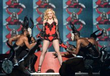 Madonna performing at the 57th Annual Grammy Awards: "The disgusting comments towards her age and behaviour at the Grammys in February were some of the most regressive made towards a woman in recent memory." (Photo: Kevin Mazur)