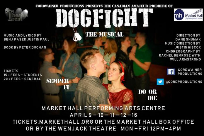 Cordwainer Productions' staging of Dogfight: The Musical runs April 9th to 12th and April 16th at Peterborough's Market Hall
