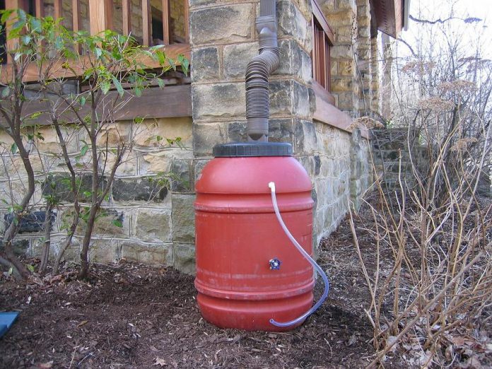 Many people are choosing to install rain barrels as an effective way to gather and store a large quantity of water on rainy days for use when conditions are dry (photo: GoErie.com)