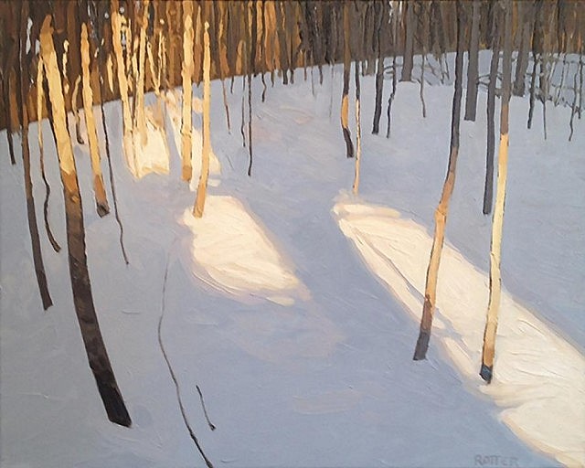Peter Rotter's work is a staple at Christensen Fine Art and I love his beautiful subtle painterly landscapes (photo courtesy of Art School of Peterborough)