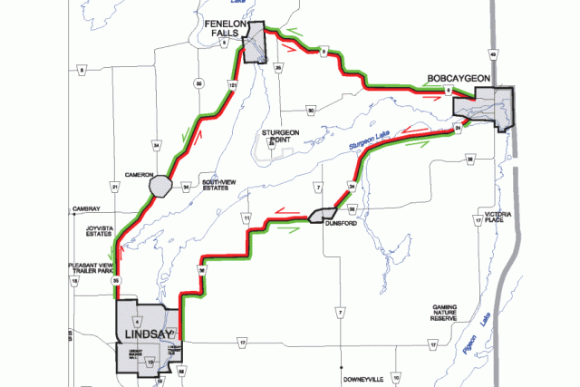 The Rural Transit Pilot Project provided service six days a week from 7 a.m. and 7 p.m. between the communities of Lindsay, Cameron, Fenelon Falls, Bobcaygeon, and Dunsford. The cost of a ride was $5 per person.