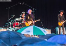 Despite heavy rain, Randy Bachman performed at the opening concert of the 29th season of Peterborough Musicfest on Saturday, June 27 (photo: Linda McIlwain / kawarthaNOW)