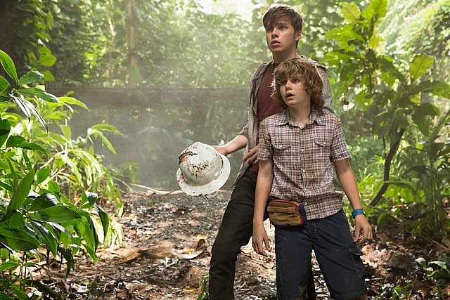 Nick Robinson and Ty Simpkins as Claire's estranged nephews Zach and Gray