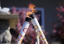 The passing of the flame in Thessalon in Northern Ontario, between Sudbury and Sault Ste. Marie, on Day 4 of the flame's 41-day journey. On June 4, the flame will travel through the Kawarthas. (Photo: T0215)