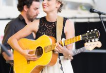 Local musician Melissa Payne performing at Peterborough Musicfest on Saturday, July 4 (photo: Linda McIlwain / kawarthaNOW)