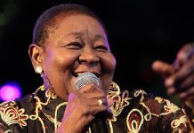 Calypso Rose performs at Peterborough Musicfest in Del Crary Park on Wednesday, July 8, along with Canadian Caribbean music group Kobo Town