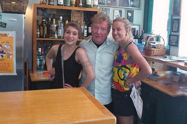 Jerome Ackhurst, owner of The Only Cafe in downtown Peterborough, with staff members Lyne Dwyer (left) and Stephanie Wood (right) (Photo: Sam Tweedle / kawarthaNOW)