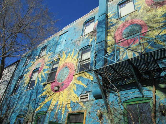 The mural on one of the exterior walls of The Only. The building used to be home to Rusland's Auction House. (Photo: Jeremy Short)