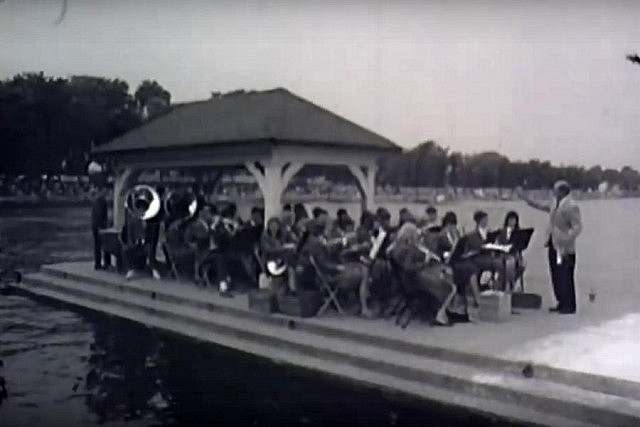 A youth orchestra provided live music at the launch ceremony