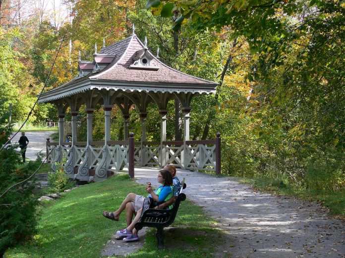 The Pagoda Bridge in Jackson Park in Peterborough will be restored over September and October (photo: Ron Crough)