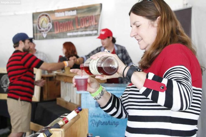 Kawartha Country Wines offeed samples of local wine during Cultivate, a festival dedicated to celebrating the best food and drink in Northumberland and Peterborough counties (photo: Angela Johnson)