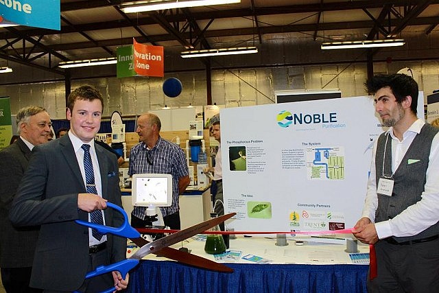 One of the features of LoveLocalPtbo Business Expo is the Innovation Zone, where entrepreneur Adam Noble launched Noble Purification in 2013