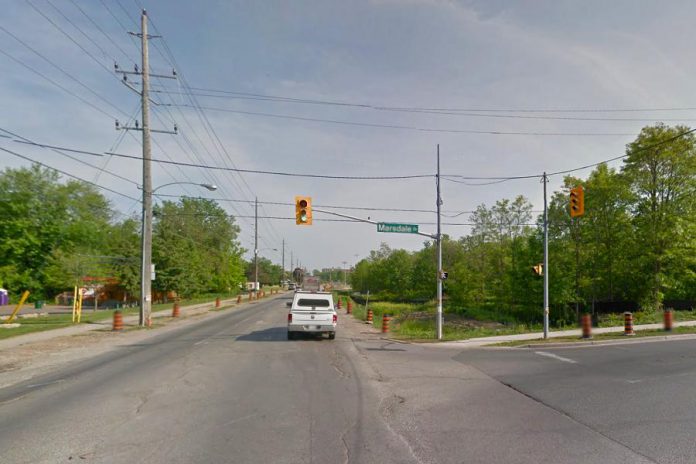 The northbound lane of Ashburnham just north of Marsdale will be closed from October 5 to 23
