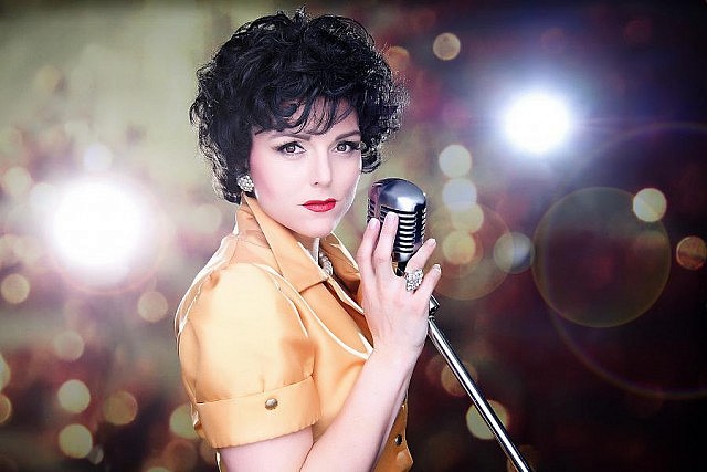 Amberley Beatty performs as Patsy Cline on Sunday at 1:30 p.m. (publicity photo)