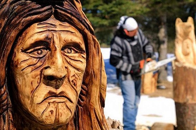 Chainsaw carving competitions take place Friday through Sunday (photo: Billy Mountain's Travelling Chainsaws)