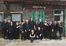 The current members of the Peterborough Pop Ensemble, which was originally formed in 2000 as part of the Peterborough Singers. The group is celebrating its 15th anniversary with a special concert at Peterborough's Market Hall in September. (Photo: Jordan Lyall Photography)