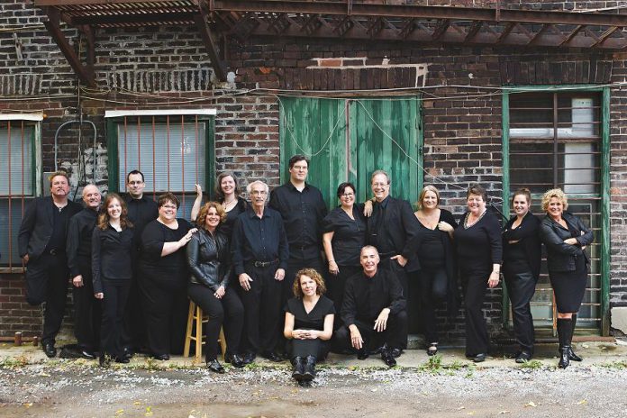 The current members of the Peterborough Pop Ensemble, which was originally formed in 2000 as part of the Peterborough Singers. The group is celebrating its 15th anniversary with a special concert at Peterborough's Market Hall in September. (Photo: Jordan Lyall Photography)