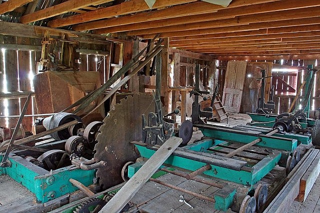 The sawmill in Needler's Mill  (photo courtesy of Millbrook & Cavan Historical Society)