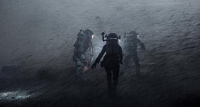 Dust storms happen on Mars, but the thin atmosphere means they couldn't create the kind of damage seen in the film