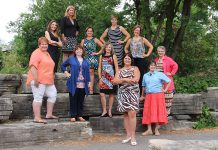 The 2015-16 board of the Women's Business Network of Peterborough. Front row (left to right): Louise Shea, Colleen Carruthers, Glenda Vandermeulen, Theresa Foley, Andrea McLeod; back row (left to right): Catia Skinner, Mary McGee, Lorie Gill, Denise Travers, Gwyneth James, Louise Racine; not pictured: Emily Martin. (Photo: Cynthia Sager, snapd Peterborough)