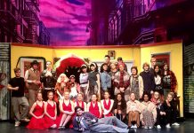 The cast and crew of Lakefield College School's production of "Little Shop of Horrors" at the Bryan Jones Theatre (photo: Sam Tweedle / kawarthaNOW)